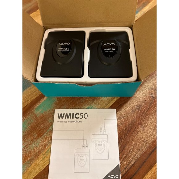 MOVO Photo WMIC50 2.4GHz Wireless Lavalier Microphone System, 164' Range - Picture 4 of 4